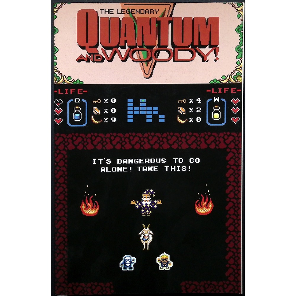 Quantum‎ & Woody #4B 8-Bit Var Santiago Legend of Zelda Homage Variant Cover